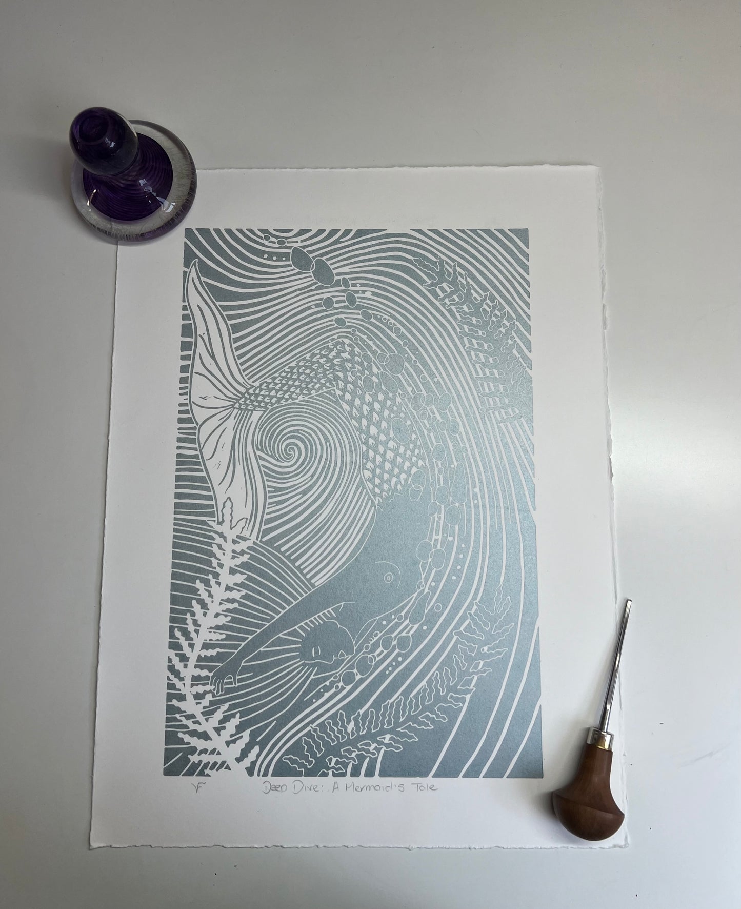 Deep Dive: A Mermaid's Tale Original Print